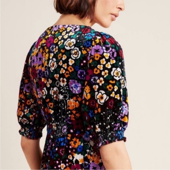 Anthropologie Francis Floral Velvet dress, NWOT - Picture 2 of 7